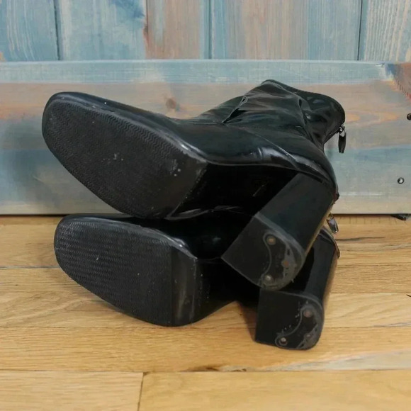 Sigerson Morrison Patent Leather Boots Size 7.5 - Picture 7 of 8